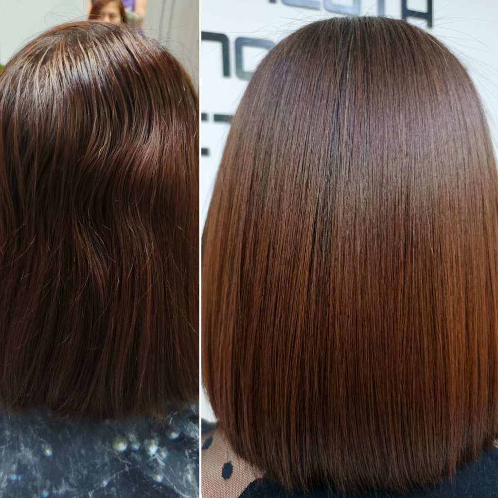 Кератин/Ботокс на короткие волосы.