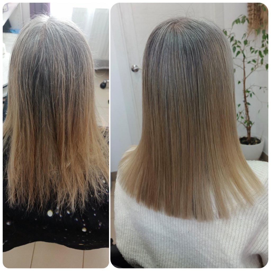 Кератин/Ботокс на среднюю длину волос.