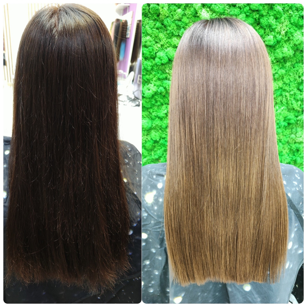 Смывка нежелательного цвета.