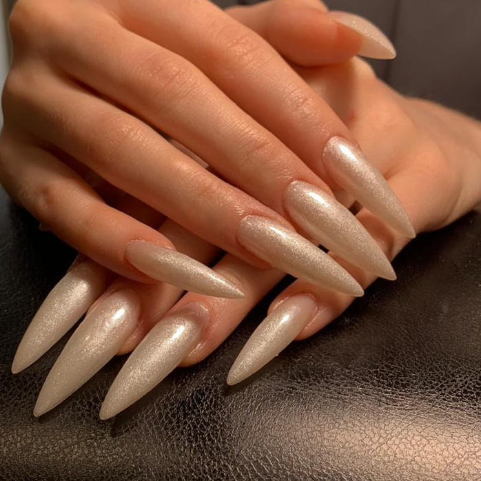 экстремальное наращивание всех ногтей