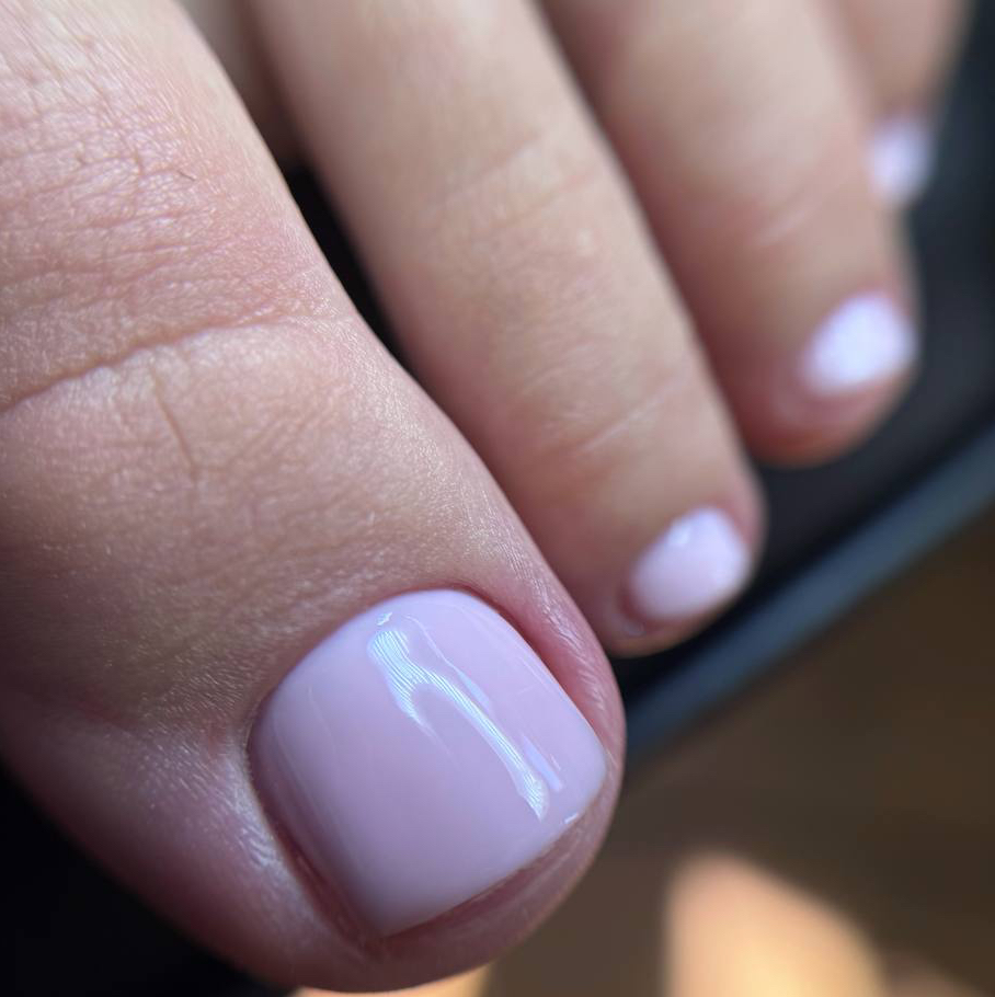 Pedicure (with foot) + single-color coating