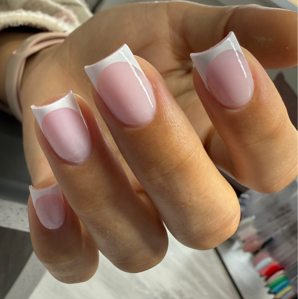 Френч, втирка, дизайн ногтей на все ногти