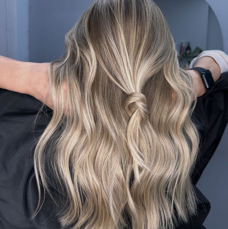 Сложное окрашивание волос на марке Schwarzkopf BlondMe ( до низа лопаток )