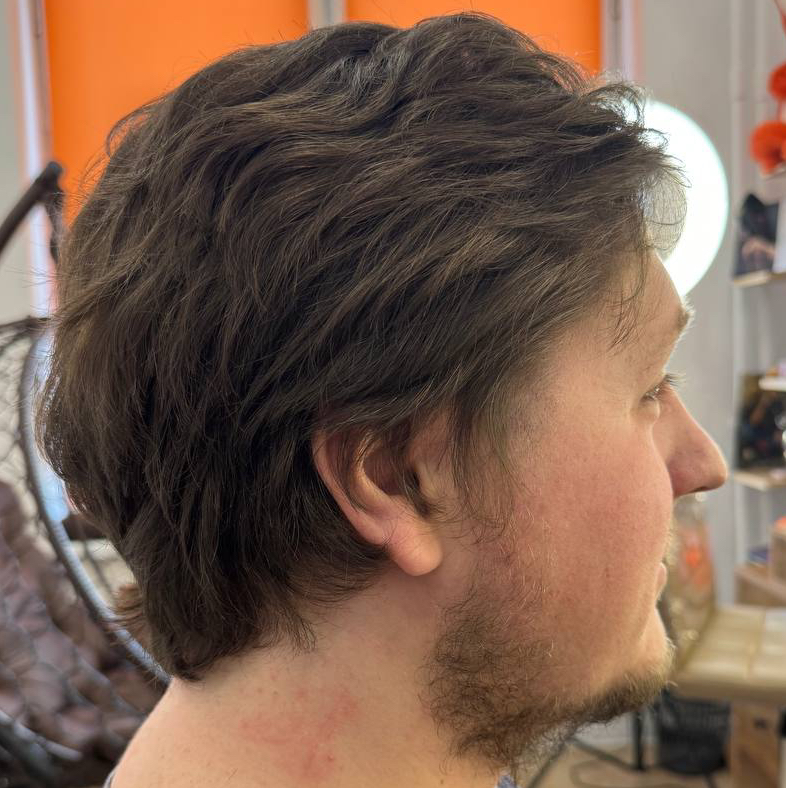 ✂️СТРИЖКА 👨🏻 Мужская УДЛИНЕННАЯ  [ножницы, без применения машинки]