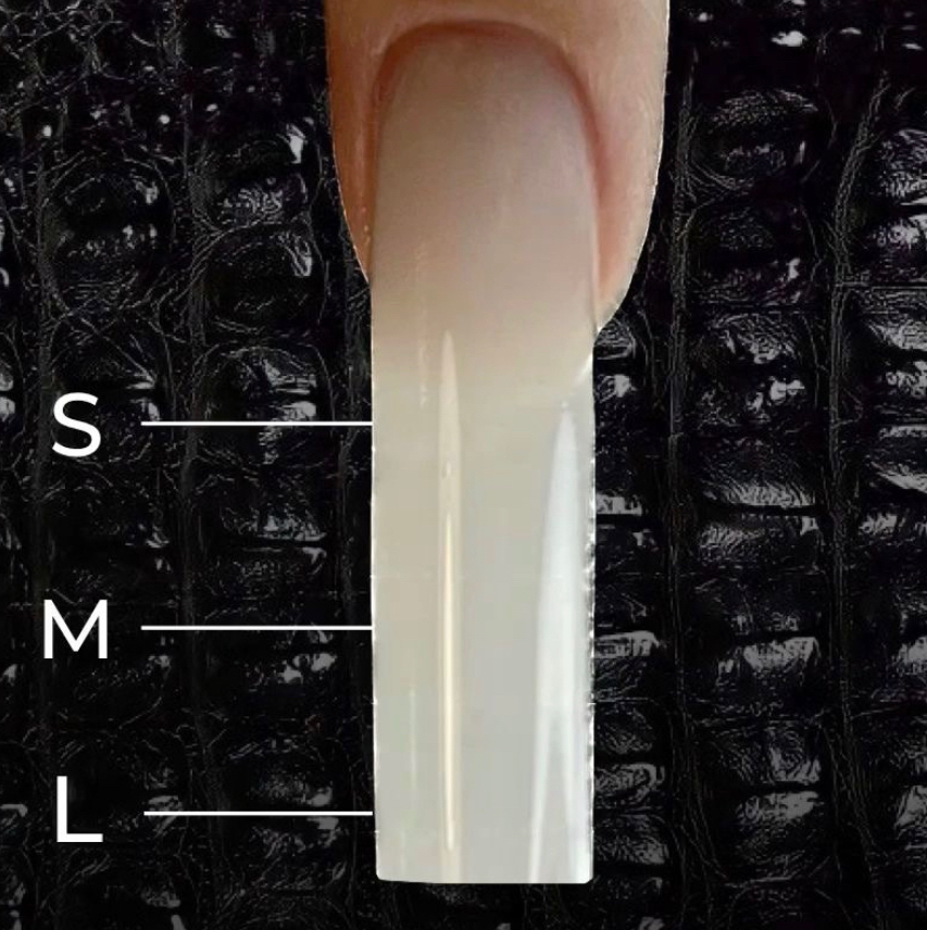 2.1.Наращивание однотон - длина от S до М (пример длины на фото)