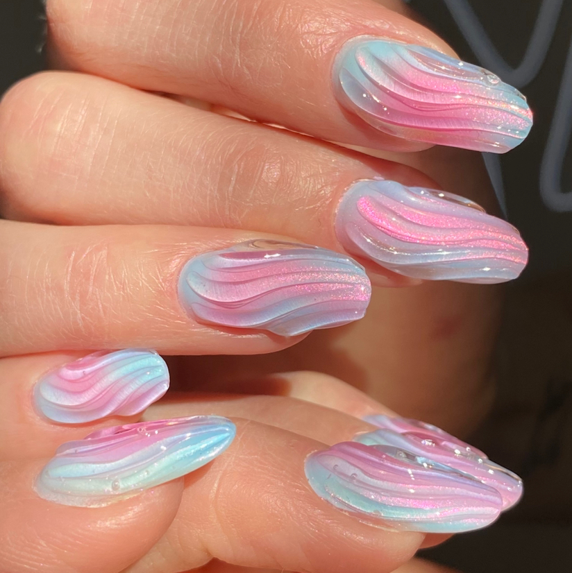 Маникюр на свои (длина почти под ноль)