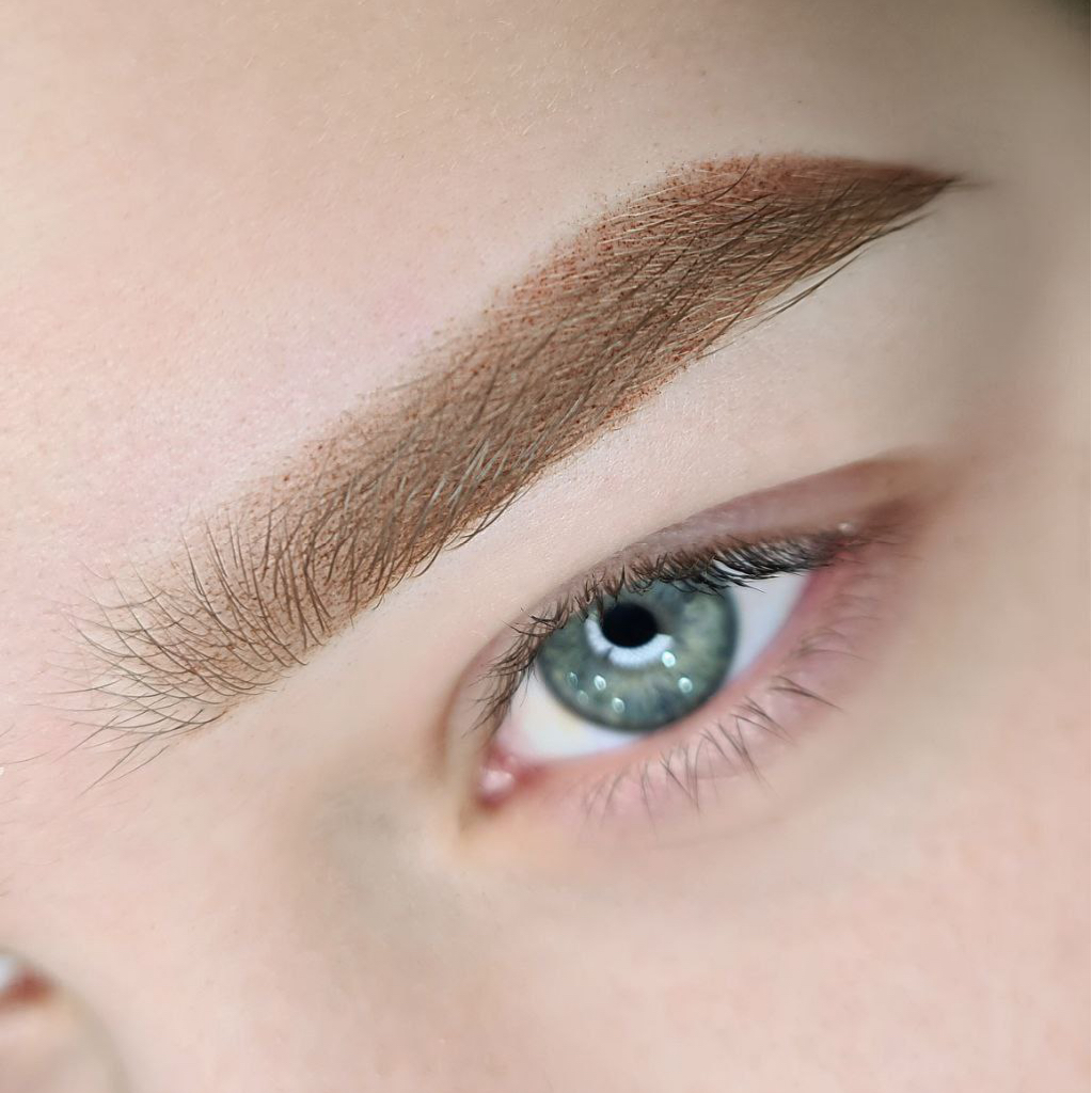 Перманент бровей (пудровое напыление)