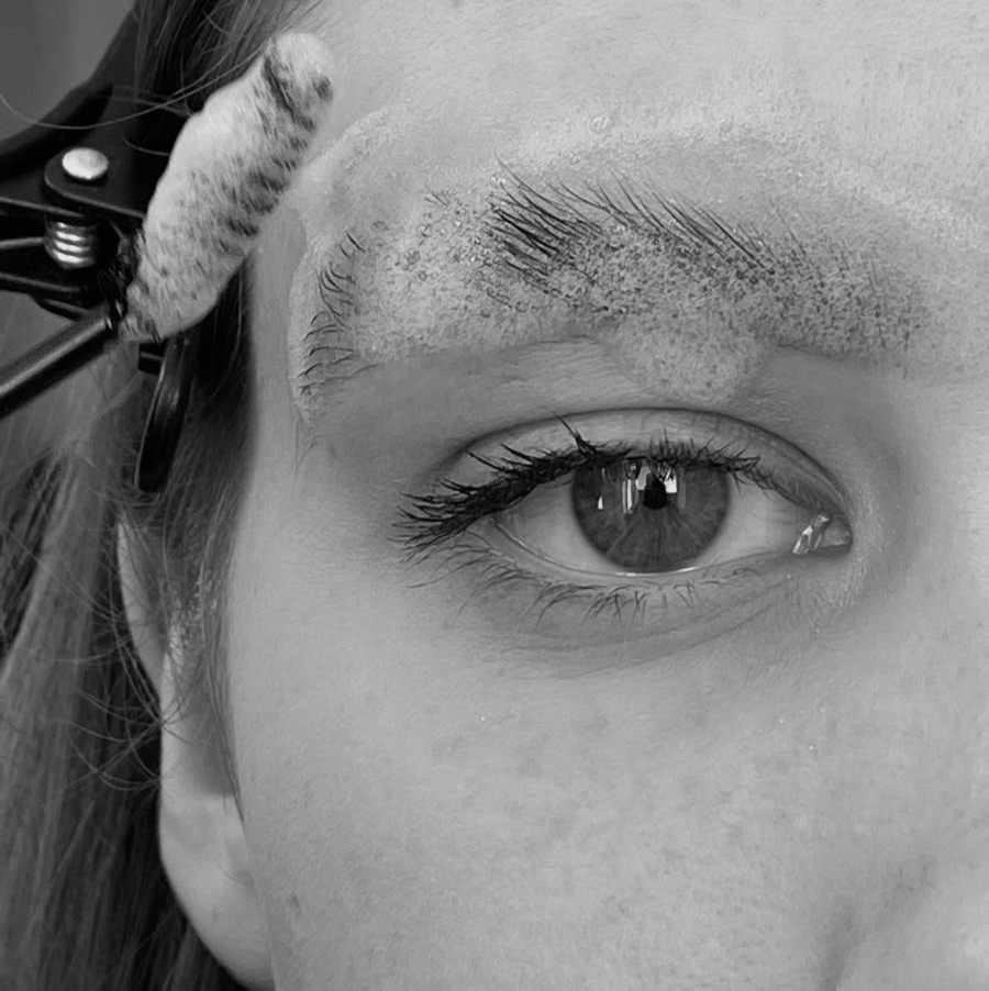 Ламинирование бровей с окрашиванием