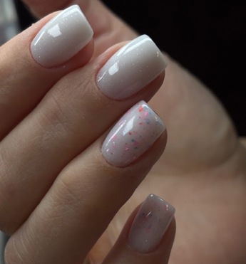 Пудровый маникюр на сложные ногти(истонченные,перепиленные,с онихолизисом,“тряпочки”…)