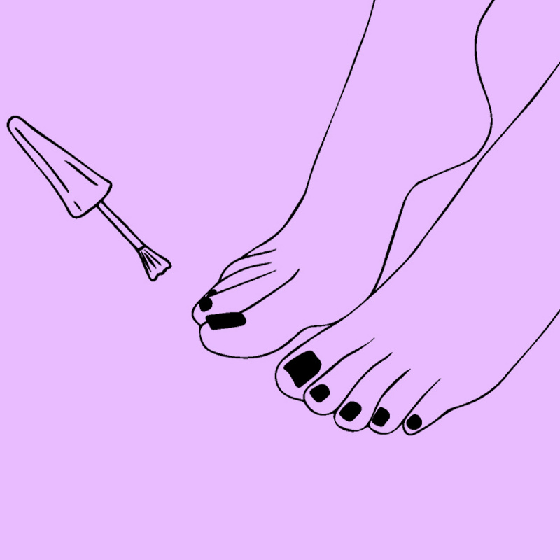 Педикюр БЕЗ снятия + ГЕЛЬ ЛАК