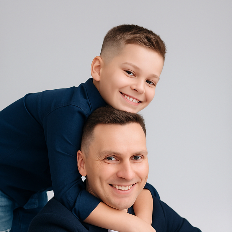 Папа+сын
