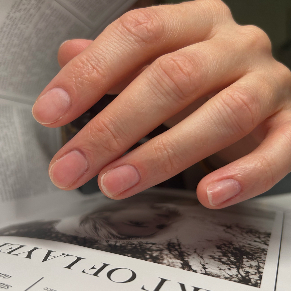 Маникюр комбинированный без покрытия