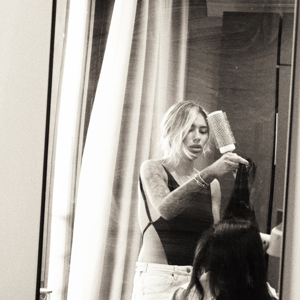 органическое выпрямление средние волосы