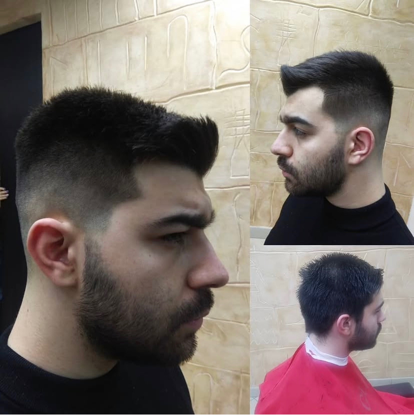 Мужская стрижка модельная (комплекс,короткий волос)