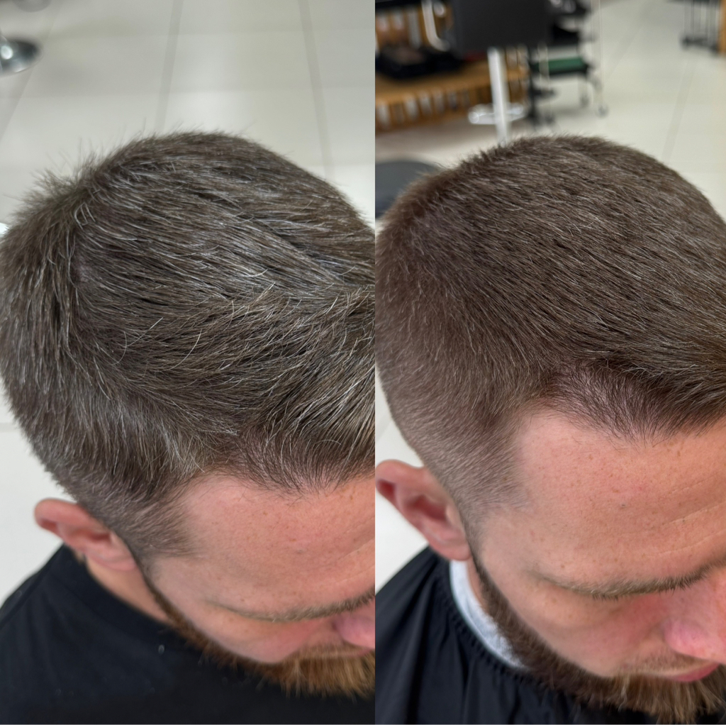 Камуфляж седины (короткие волосы)