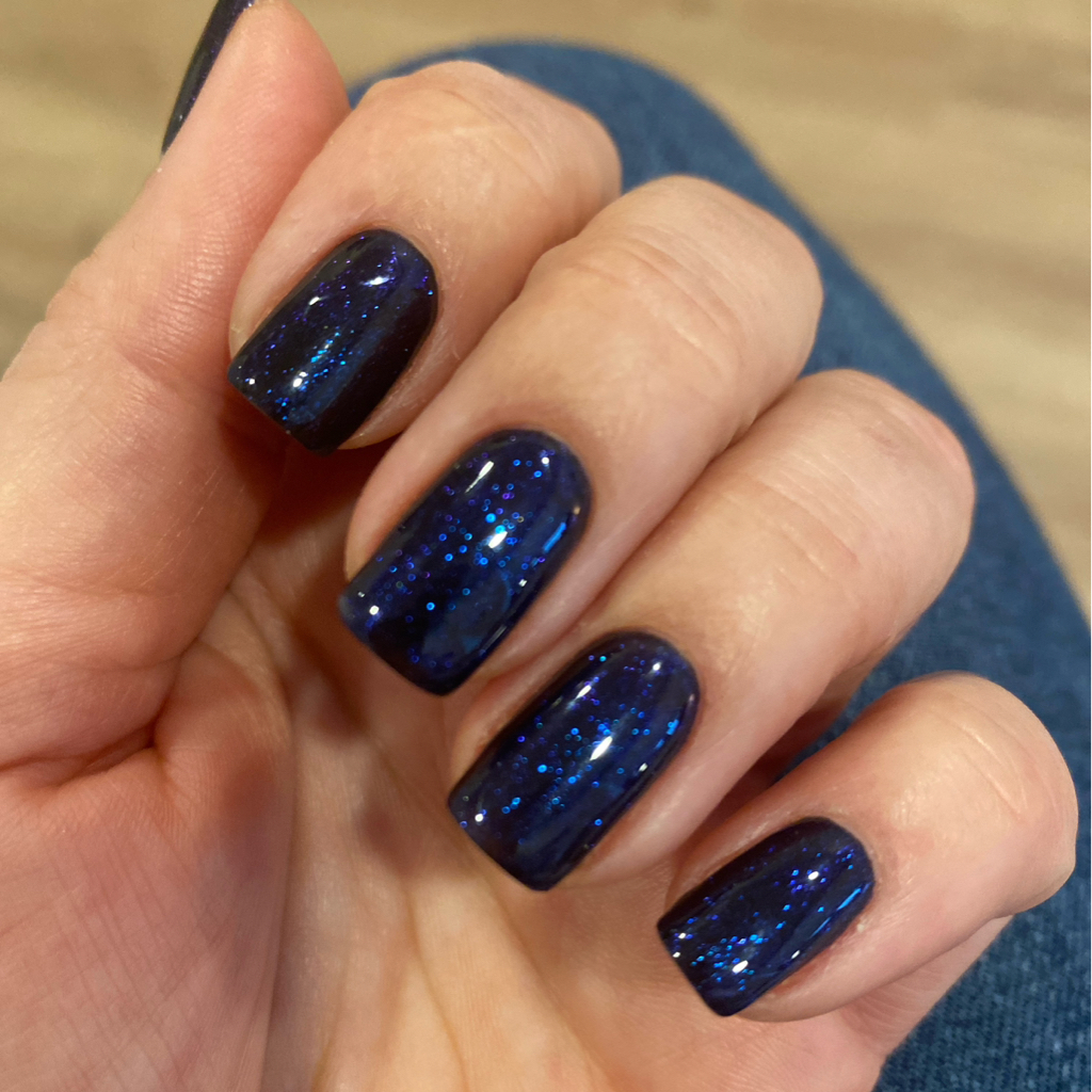 Manicure with regular nail polish