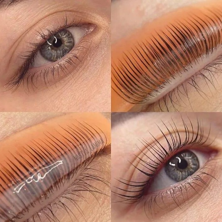 Ламинирование ресниц+окрашивание