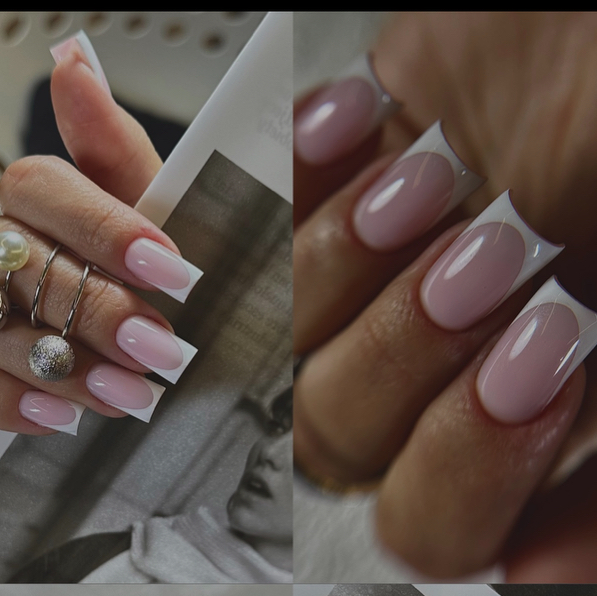 Маникюр+коррекция архитектуры +френч