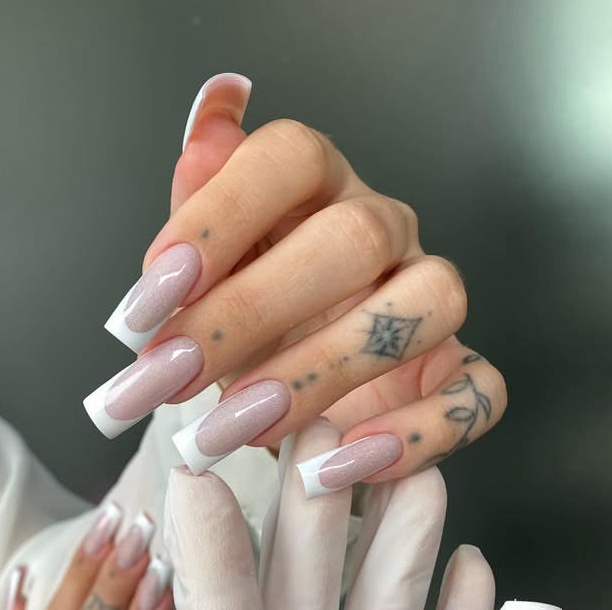 Маникюр с покрытием + френч