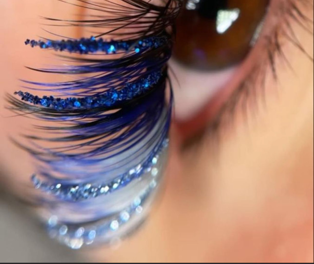 Блестящие реснички (дополнительно к объему)