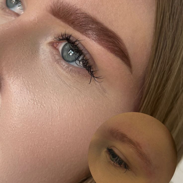 Окрашивание бровей