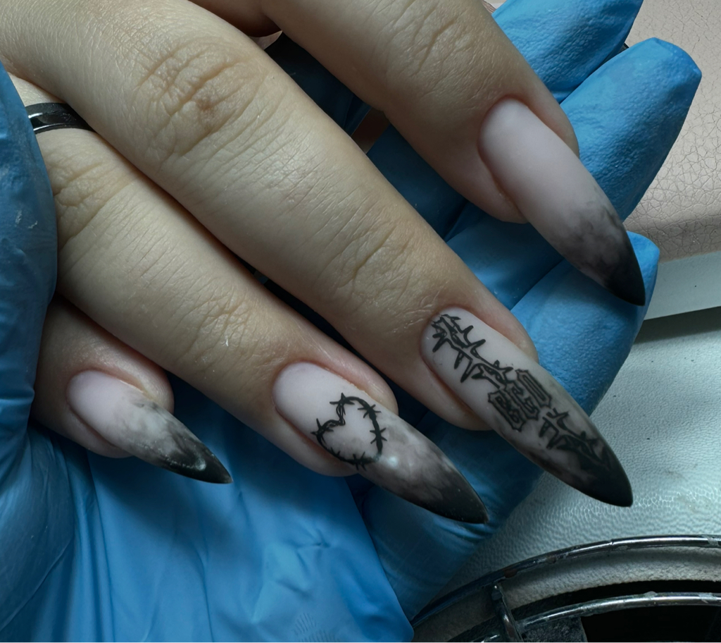 Втирка / градиент / дизайн на все ногти