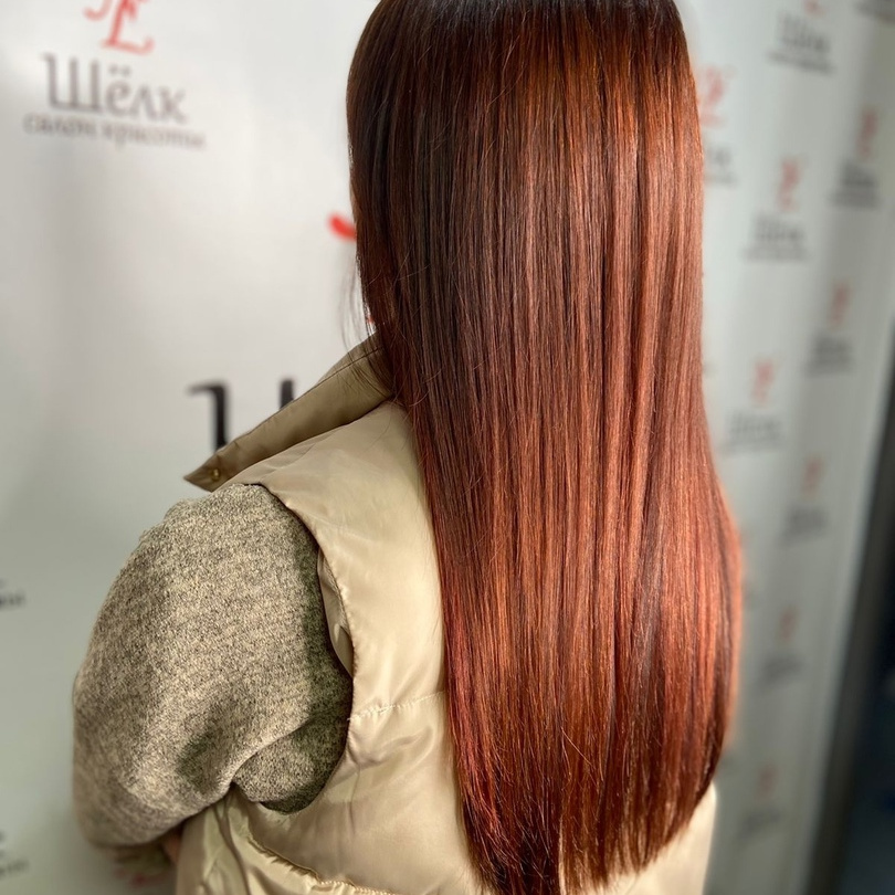 Окрашивание волос в один тон длинные волосы