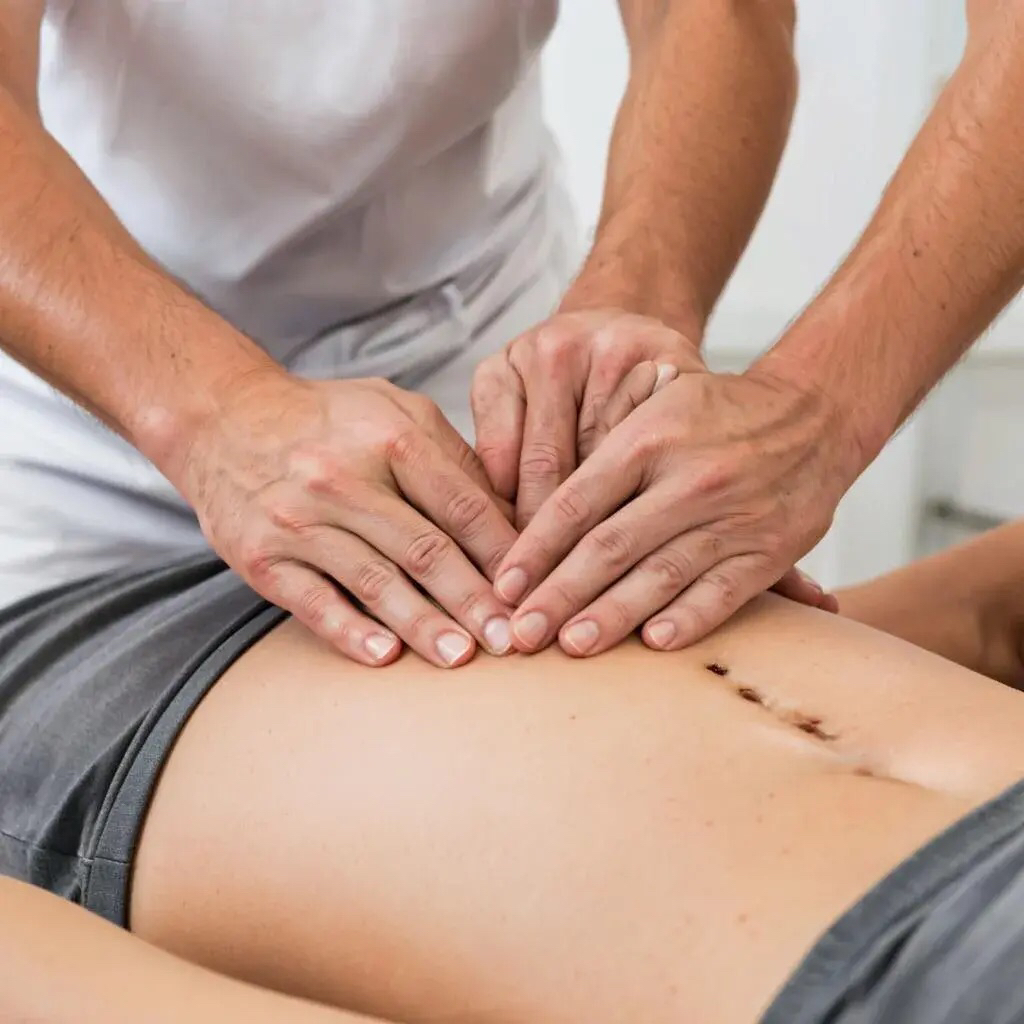 Висцеральный массаж (живот, шея, грудная клетка, ноги)