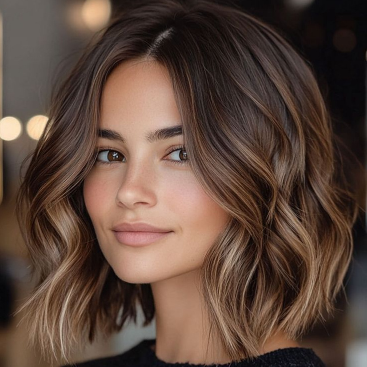 Вечерняя укладка (до плеч)