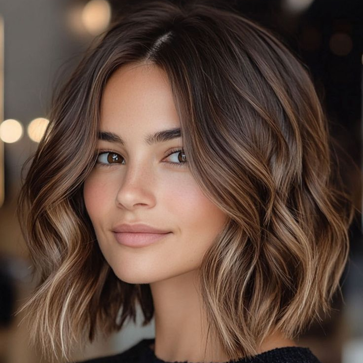 Вечерняя укладка (до плеч)