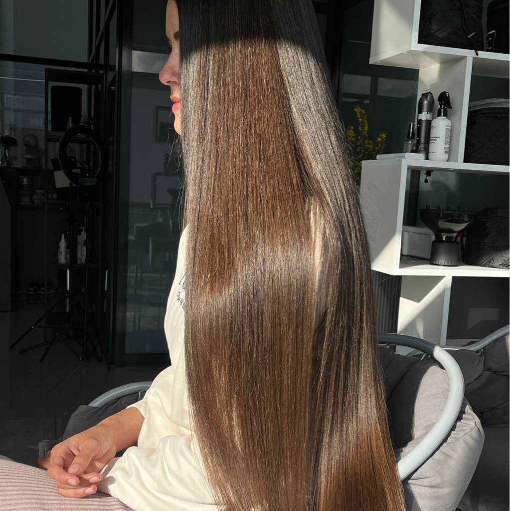 Долговременное выпрямление волос(кератин)