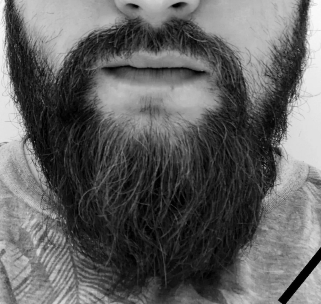 3.Моделирование бороды( оконтовка машинкой )