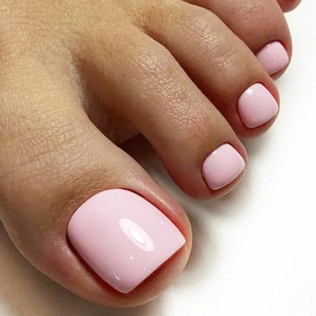 Педикюр без обработки стопы с покрытием гель-лак(без снятия)