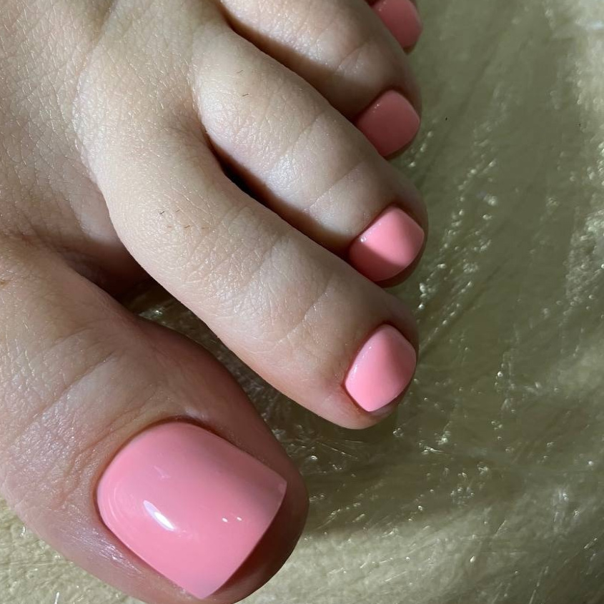 Экспресс педикюр (обработка пальчиков) с покрытием гель лак