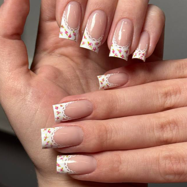 Маникюр с покрытием + дизайн М