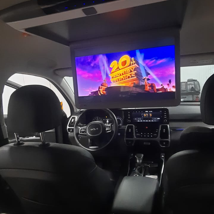 Установка потолочного монитора