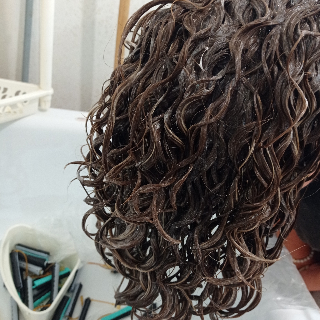 Долговременная укладка короткие волосы (стрижка включена)