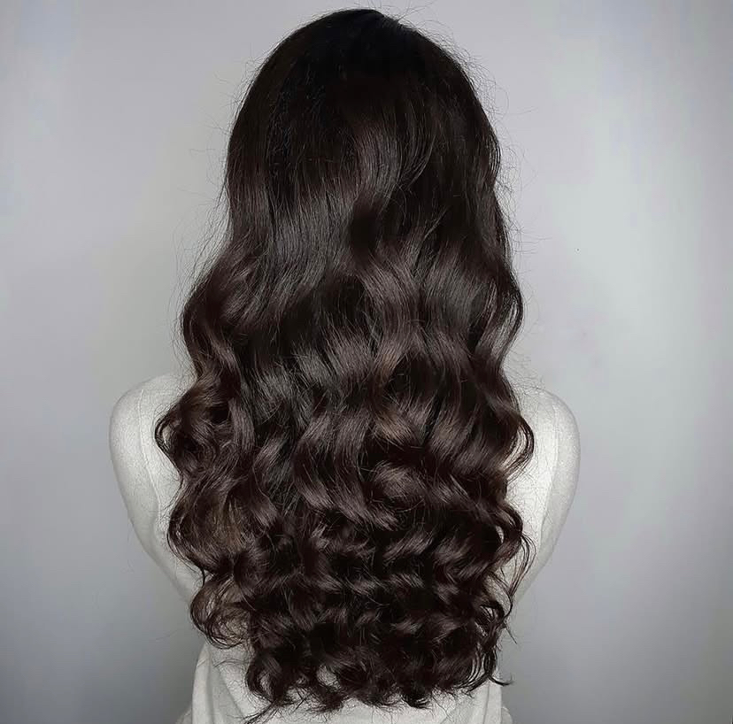 Укладка (локоны, гладкий хвост)