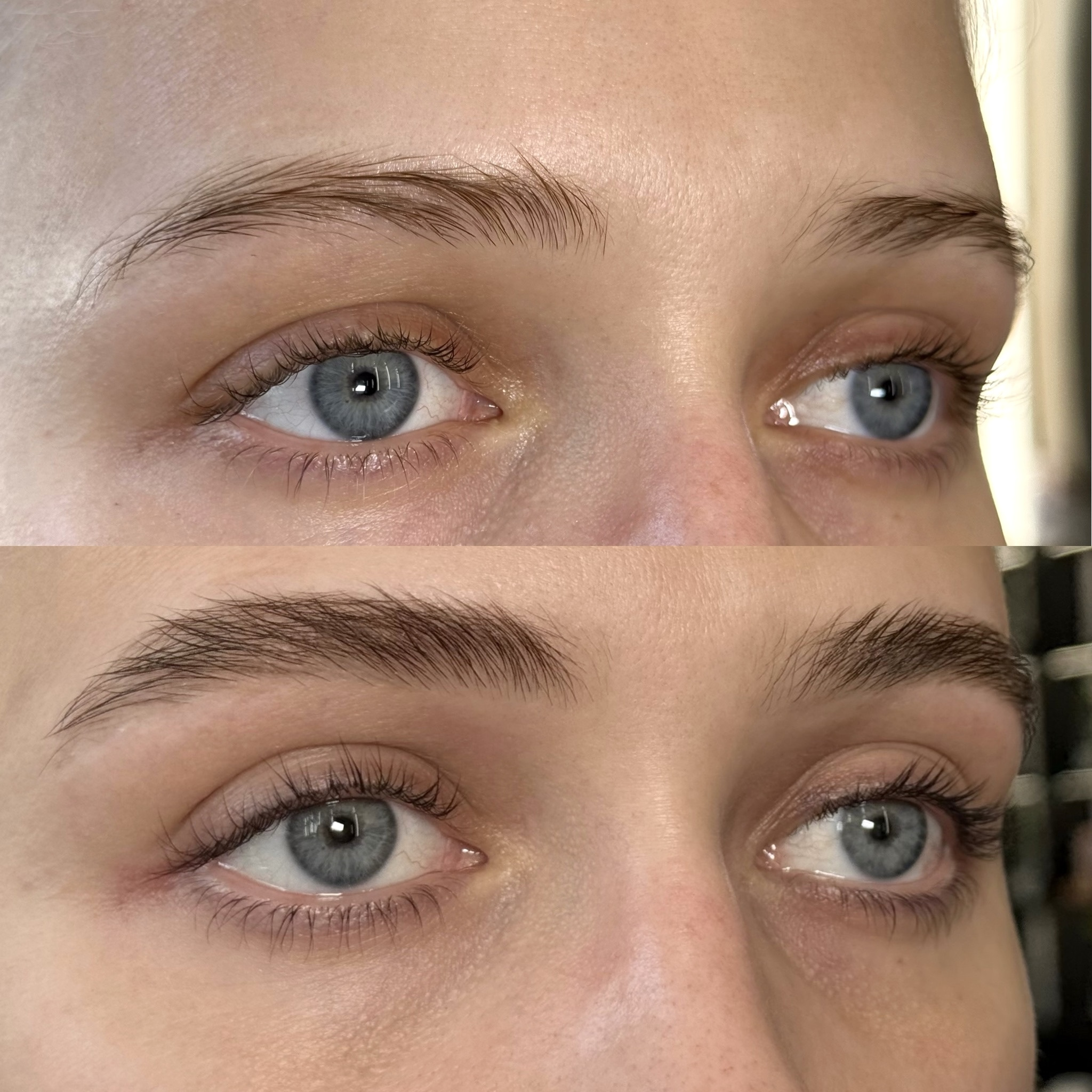 Коррекция и окрашивание бровей + окрашивание ресниц