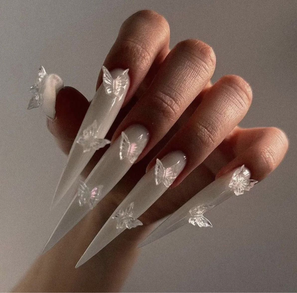 Наращивание ногтей длина до 4 см