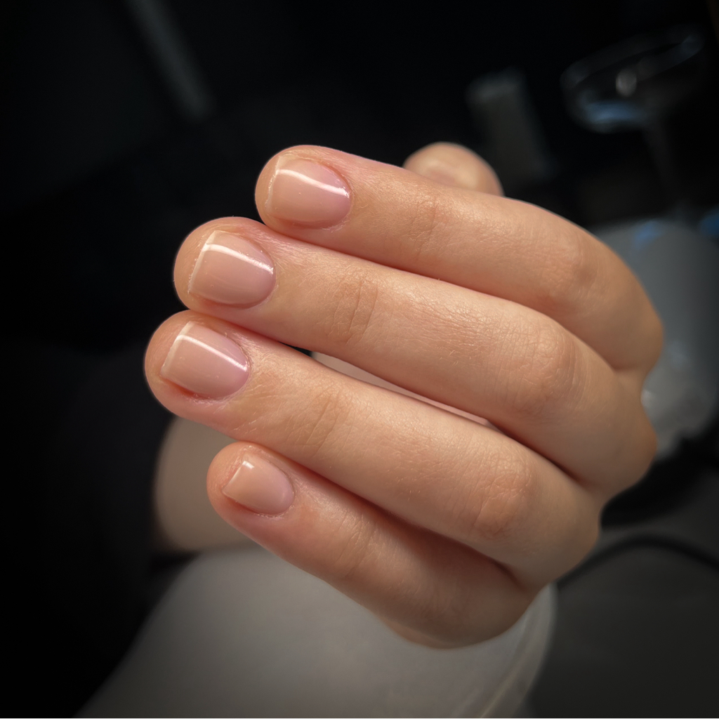 маникюр с укреплением/выравниванием 💅🏽