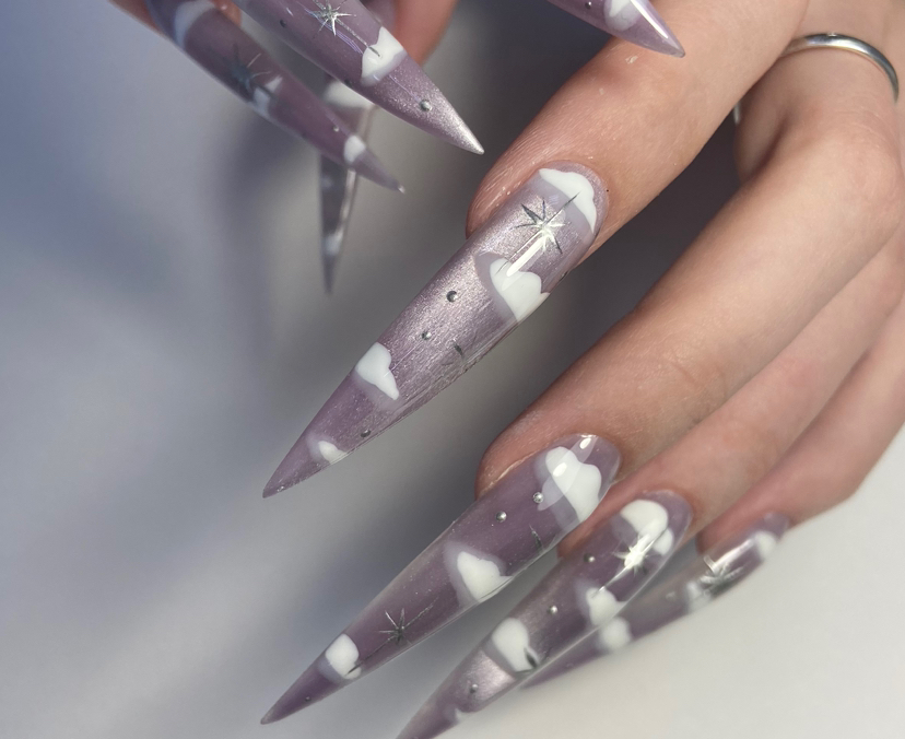 Наращивание + дизайн на все от 3 до 9 длины