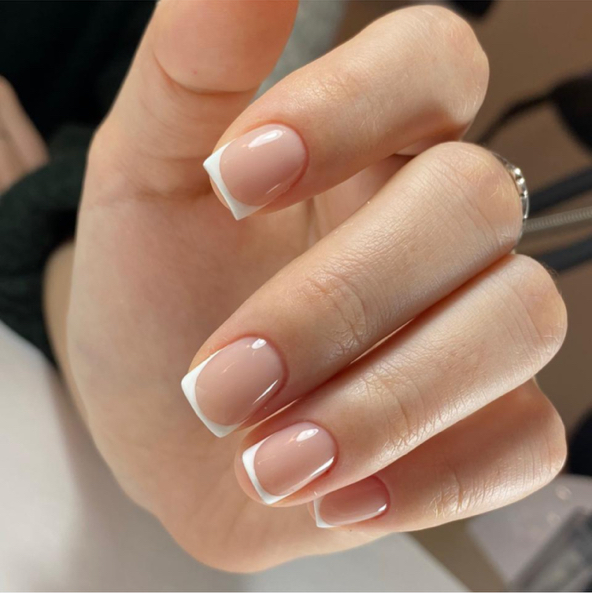 Комбинированный маникюр + френч