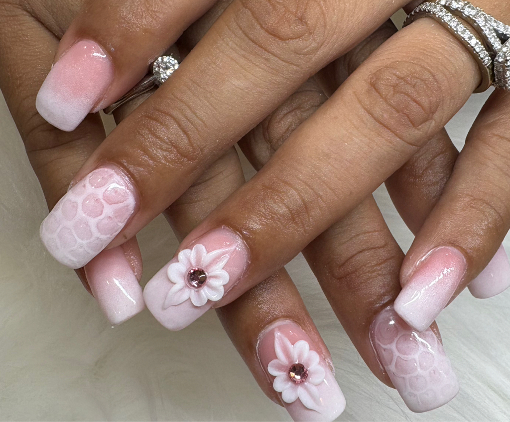 Acrylic fullset with gel