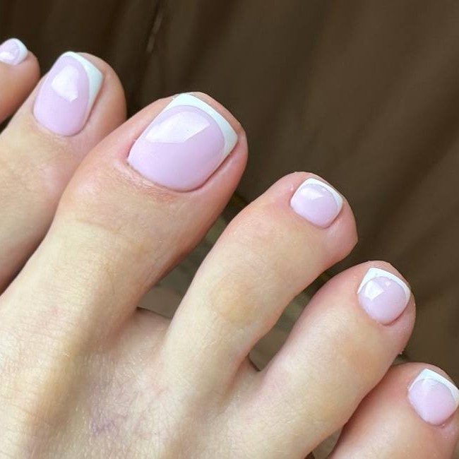 Педикюр френч без стопы