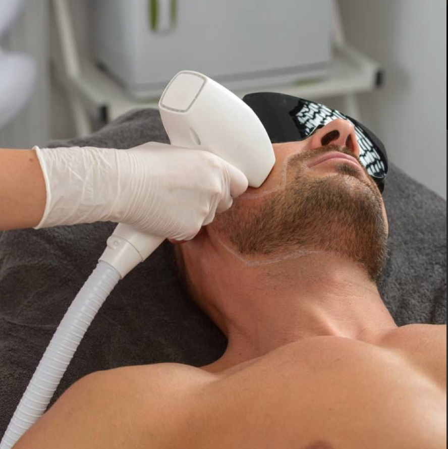 Мужской контуринг лица