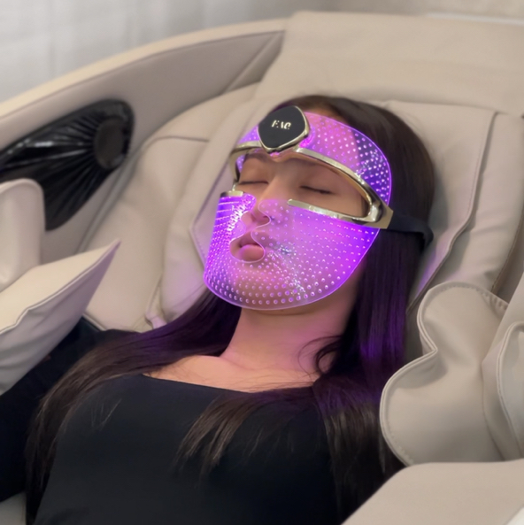 МАССАЖНОЕ КРЕСЛО 30 минут + LED МАСКА FOREO FAQ 202