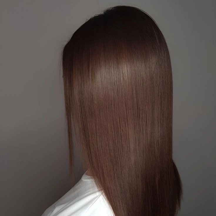 Окрашивание волос в 1 тон. Волосы ниже лопаток