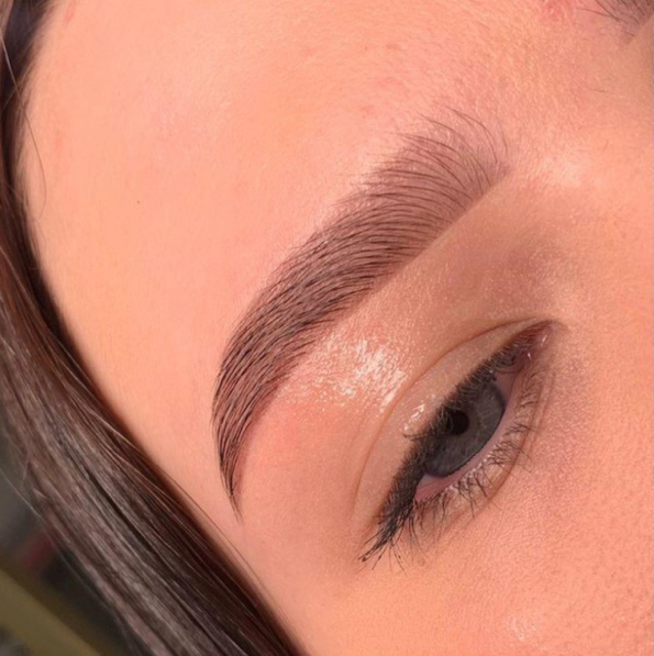 Долговременная укладка + коррекция + окрашивание бровей + уход