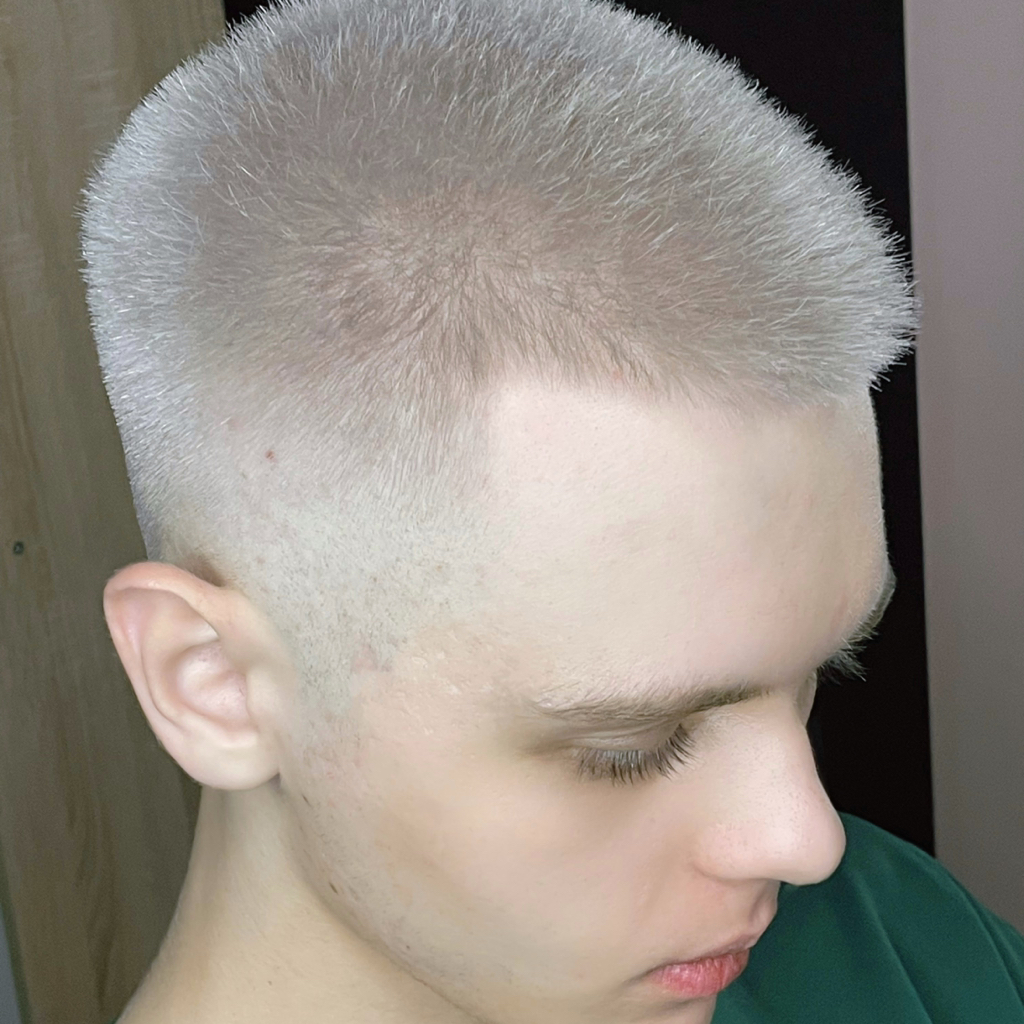 Окрашивание Блонд короткие волосы